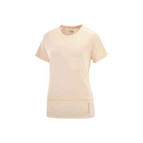 SALOMON CROSS RUN Сливочный Женские Футболки