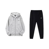 Комплект одежды (Серый свитшот + Черные штаны)