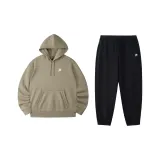 Комплект одежды (Темно-умбра Хаки Топ-DK + Глубокий Черный Штаны-BK)