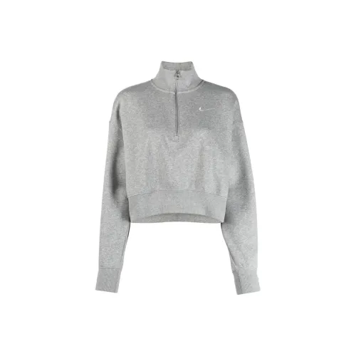 NIKE Серые Женские Свитшоты