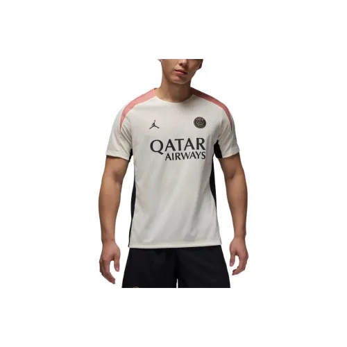 Jordan Sport Dri FITParis Saint Germain Футбол Джерси Мужской Айвори Черный Ржаво-розовый Черный
