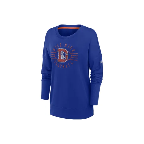 NIKE Королевский синий Женские Толстовки