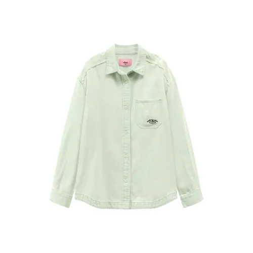 CHUU Рубашка Женская Светлый Деним