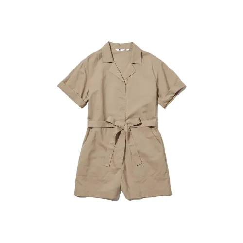 UNIQLO Темно-бежевый женский боди