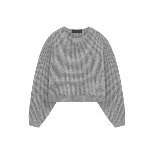 Fear of God Essentials Овсяный серый/Темный Вереск Женские Трикотаж