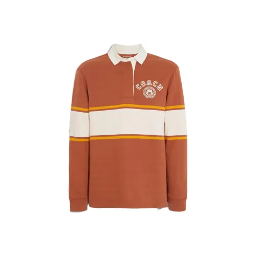 COACH Земляной желтый Женские Поло