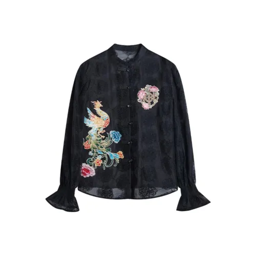 TCH Черные Женские Рубашки