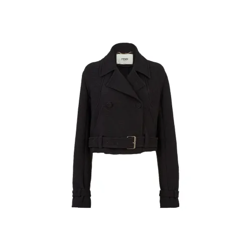 FENDI Куртки и Пальто Женские Черные