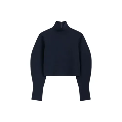 SCANLAN THEODORE Crepe KNIT COCOON Рукав Свитер Трикотаж Женский Темно-синий Морской синий