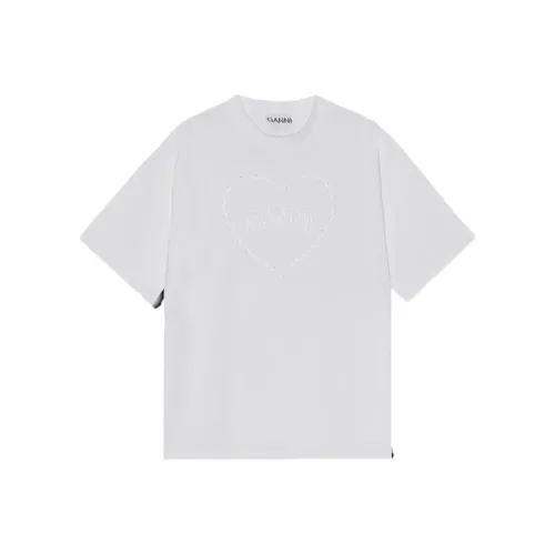 GANNI T-рубашка женская ярко-белая