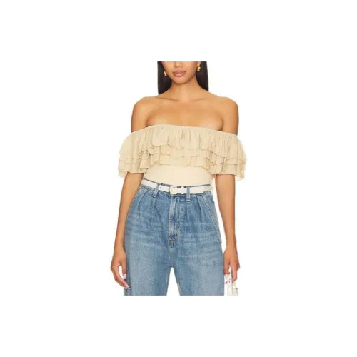 FREE PEOPLE Комбинезон Женский Бежевый