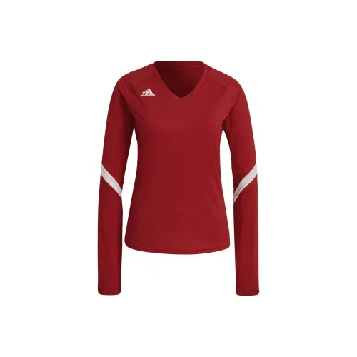 Adidas Женские футболки красного цвета