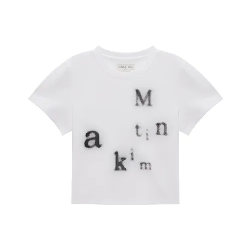 MATIN KIM Белая Женская Футболка