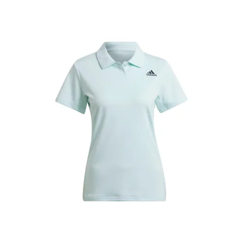 Adidas Светло-синий Женские Поло