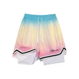 Градиентный розовый