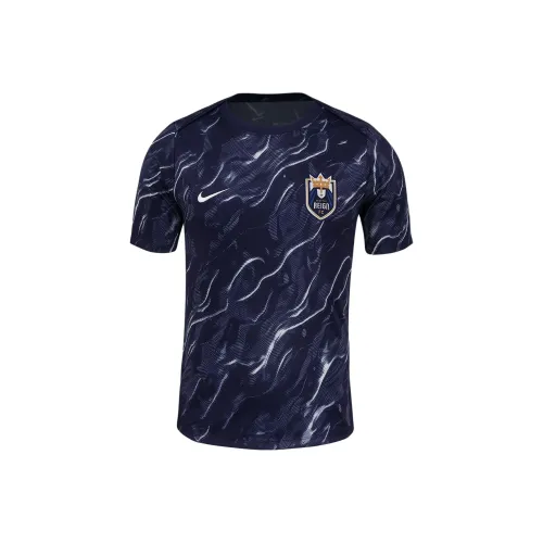 Nike NWSL Seattle Reign 2025 Футбол Джерси Мужской Белый цвет вершины Чёрно-синий