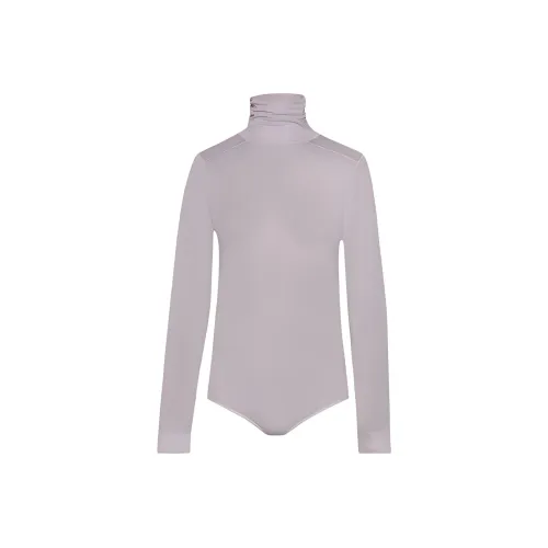 Maison Margiela FW23 Вискоза Джерси Комбинезон Bodysuit Женский Светло-фиолетовый