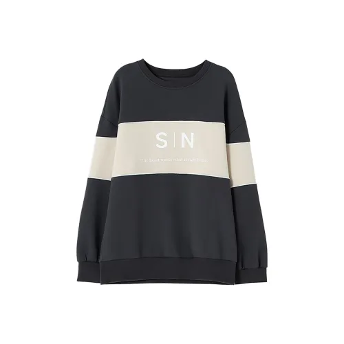 SOON FLOWER Толстовка Женская Темно-Серый