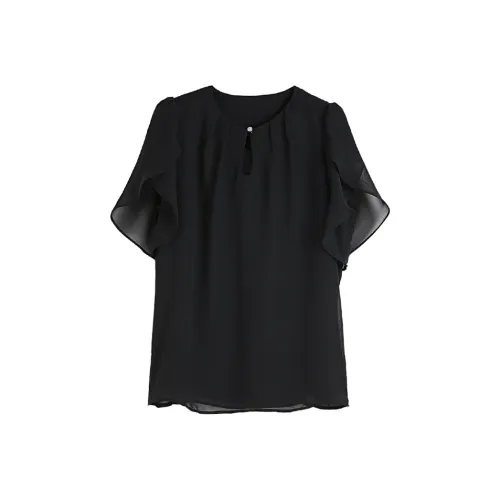 Hang Yi Court Рубашка Женская Черная