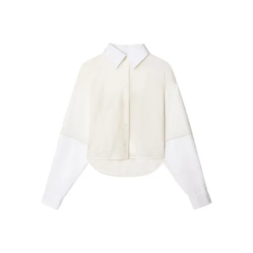 Off White Рубашка Стандартная Женская Белая