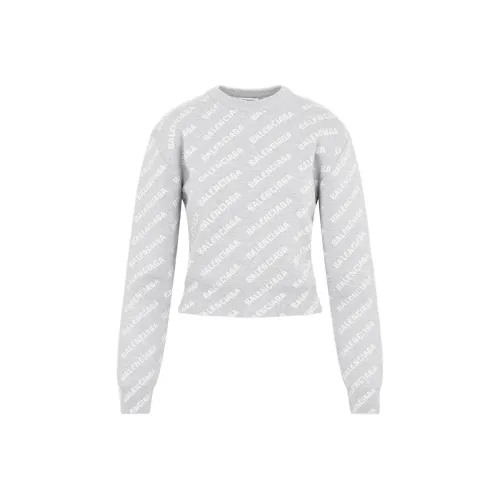 Balenciaga FW22 Свитшот Стандартный крой Женский Серый
