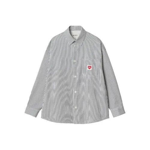 Carhartt WIP SS23 Сердцебиение Romance Series Рубашка Женские Морской синий