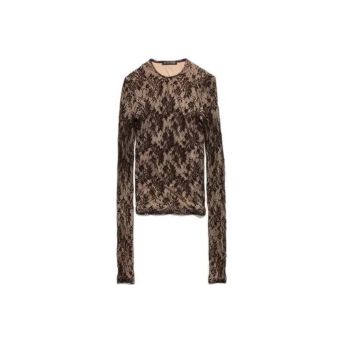 Balenciaga T-Shirt Женская Бежевая Стандартная