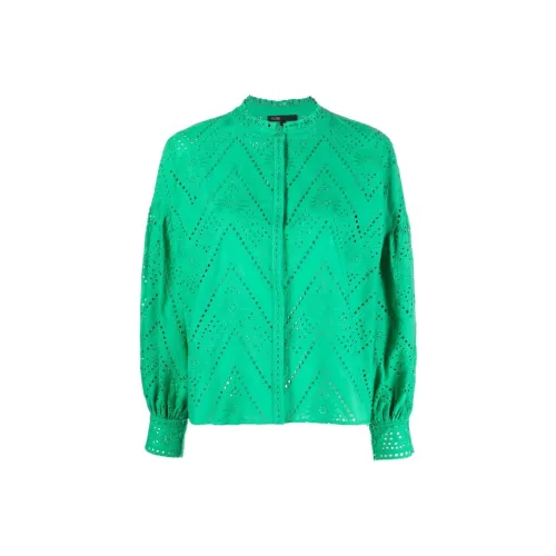 Maje Аква-зеленые Женские Рубашки