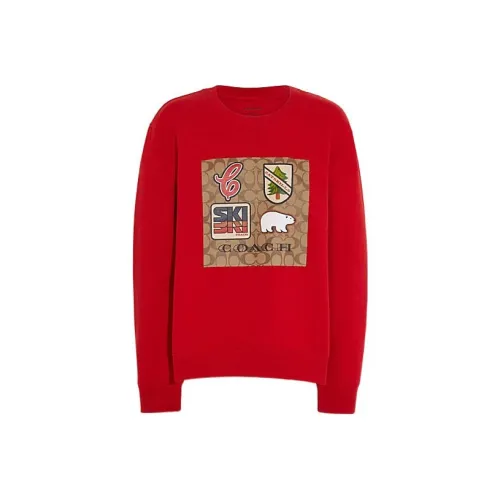 COACH FW22 Толстовка Женская Красная