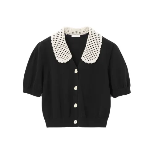 OVV Черный Однотонный 19 Женские Трикотаж