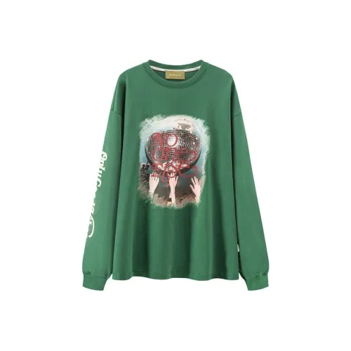 NO ONE ELSE T-Shirt Унисекс Серый Зеленый