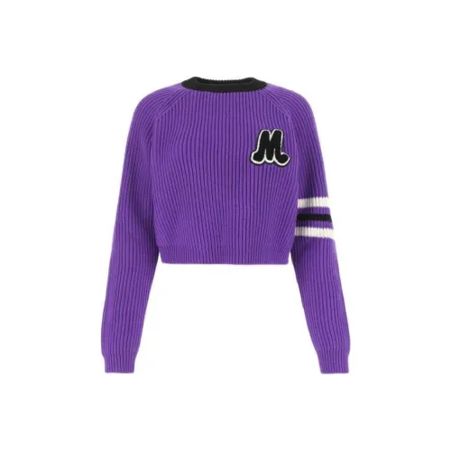MIU MIU FW22 Свитер Женский Фиолетовый