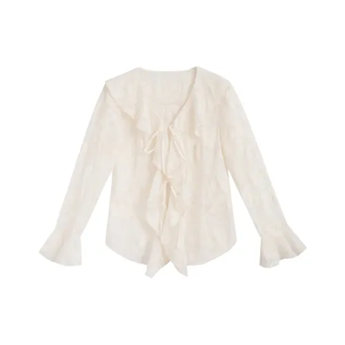 ZIHAN Бежево-золотые Женские Рубашки