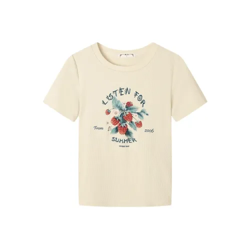 Pit T-Shirt Женская Светло-Желтая