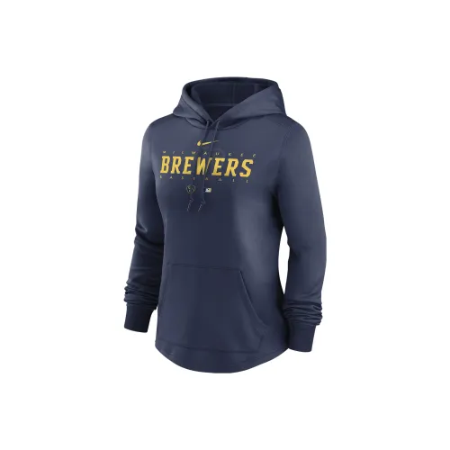 NIKE Морской синий Женские Свитшоты