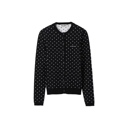 MIU MIU FW23 Трикотаж Женский Черный