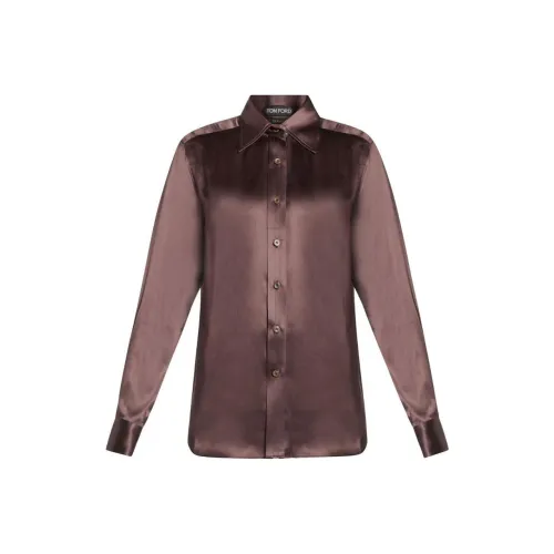 TOM FORD SS24 Рубашка Женская Умбра