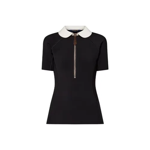 LOUIS VUITTON SS24 Поло Женское Черное