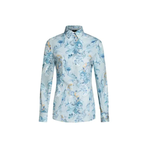 ETRO Синие Женские Рубашки