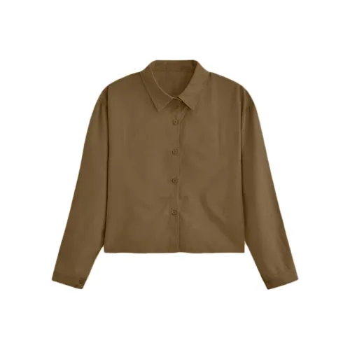 Yvetteclassic Рубашка Женская Кофейного цвета