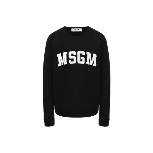 MSGM Черные Женские Свитшоты