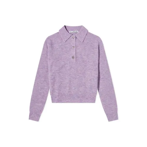 ACNE STUDIOS Фиолетовый Женские Кашемировые Свитеры