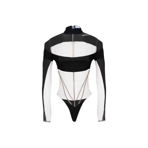 Mugler Комбинезон Женский Черный Белый