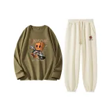 Скоростной скейтборд чайного коричневого цвета + коробка маленького монстра + слоновая кость белый