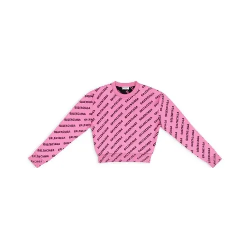Balenciaga FW22 Свитшот Стандартный крой Женский Розовый
