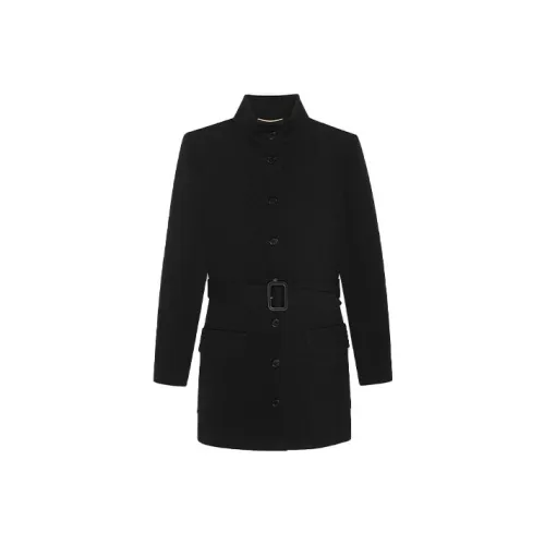 SAINT LAURENT FW21 Куртки и пальто Женские Черный