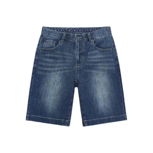 GOOD LUCK GLADIUS Джинсовые шорты Мужские Темно-синие