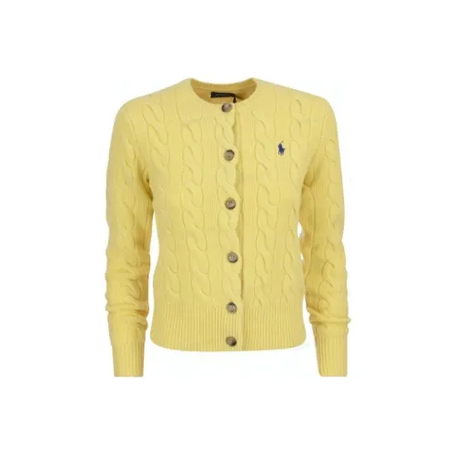 Polo Ralph Lauren Желтые Женские Кашемировые Свитеры