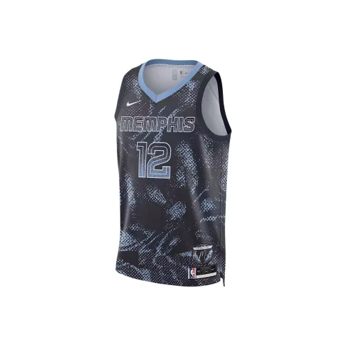 Nike Dri Fit Баскетбольная Джерси Мужская Коллегиальный Морской Синий Белый