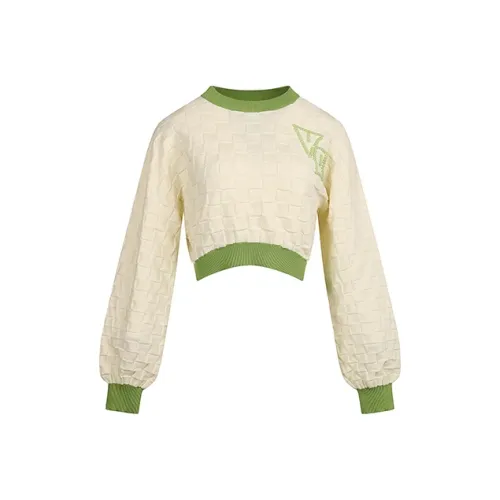 Valeria Obbaco Valeria Obbaco Luminous Collection Бело-зеленый Женские Трикотаж